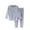 Blue W, variant on OVAFBAU Boys Girls Long Sleeve Thermal Outfits Set Boys Girls Solid Fleece Hooded Outfits Long Sleeve Pants Set Outfits Set