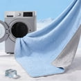 thumbnail image 3 of 1PC Summer cool single quilt, Solid color double-sided design, Breathable and comfortable, Suitable for summer sleep.（Small,Light Blue), 3 of 4