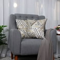 thumbnail image 2 of PiccoCasa 2 Pack Decorative Throw Pillow Covers for Home Office, 18"x18" Strip, 2 of 7