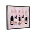 thumbnail image 3 of Stupell Industries Assorted Champagne Bottles Trendy Pink Paint Splatter Graphic Art Luster Gray Floating Framed Canvas Print Wall Art, Design by Martina Pavlova, 3 of 9