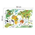 thumbnail image 5 of 1pc Animal World Map Wall Art Stickers Nursery Kids Decor Removable Vinyl Decal Gift 60*90cm, 5 of 5