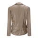 thumbnail image 3 of Puntoco Mujeres Cool Chaqueta de cuero de imitación Manga larga Cremallera Abrigo ajustado Otoño Chaqueta corta Flash Picks Puntoco Puntoco-7260, 3 of 6