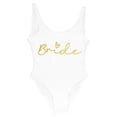 thumbnail image 1 of S-3xl Gold Print Team Bride One-piece Swimsuit Squad Women Swimwear Bachelorette Party Swimsuit Summer Beatchwear Bathing Suit, 1 of 3