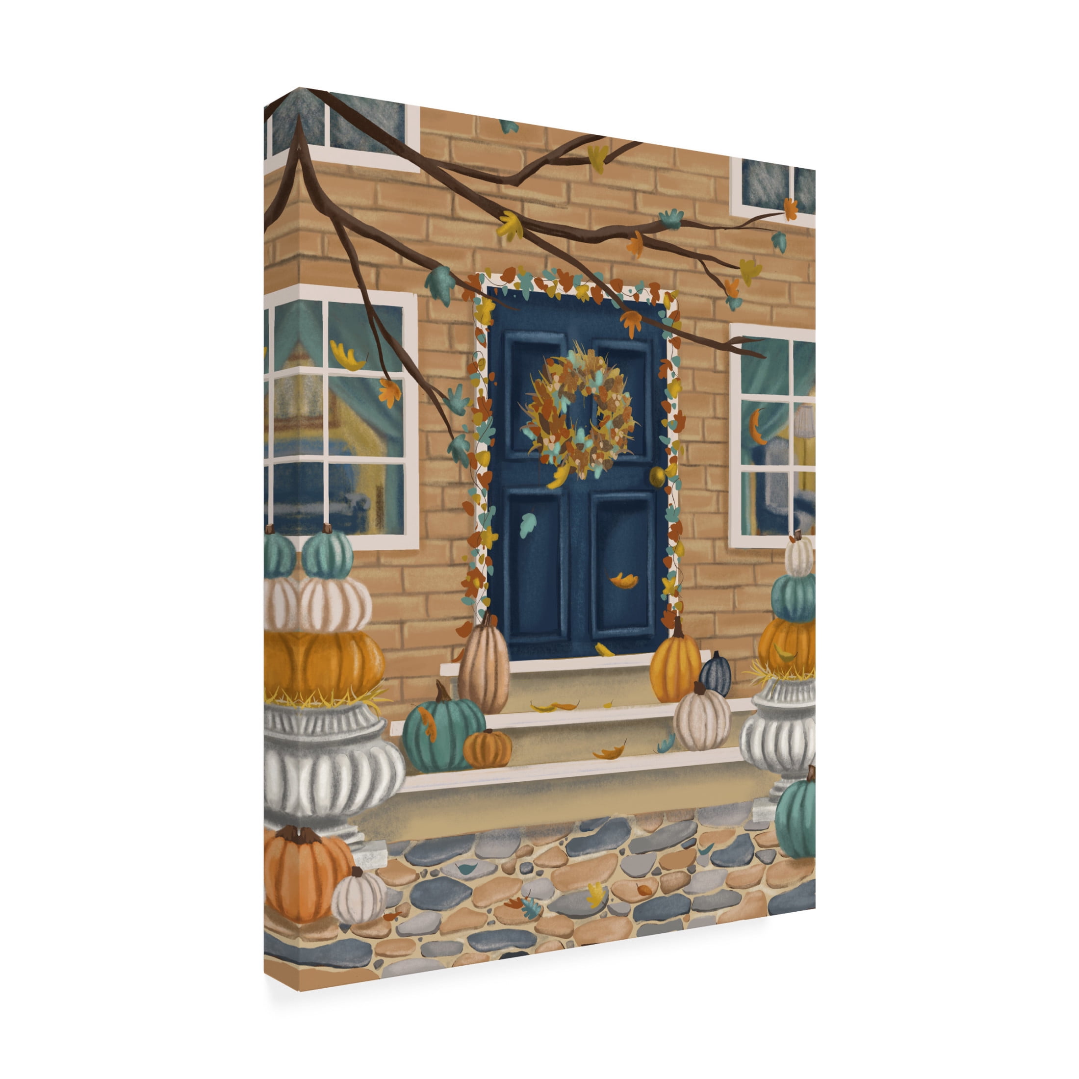 Canvas Wall Art - Christine Rotolo 'Pumpkin Spice 3' Wall Art for Living Room, Bedroom, or Office Décor by Trademark Fine Art - 14 x 19 Inches