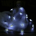 thumbnail image 4 of HaoXun Halloween Spider String Lights with 20 LED Battery-Powered for Indoor Outdoor Decorations, 78.74in Yellow Plastic Halloween Decoration Lights, 4 of 6