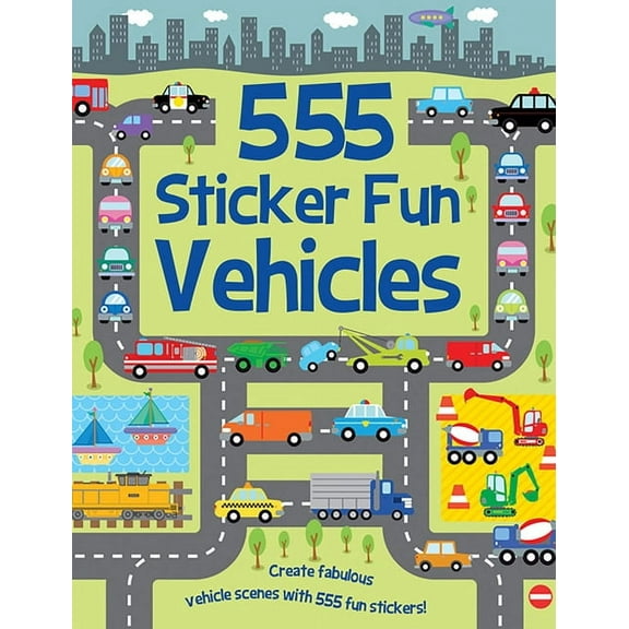 555 Sticker Fun 555 Sticker Fun - Vehicles, (Paperback)
