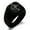 Black, variant on Stainless Steel Sacred Geometric Compass Engraved Square Flat Top Biker Style Polished Signet Ring