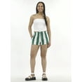 thumbnail image 2 of No Boundaries Striped Baja Shorts, 2.5'' Inseam, Women's, 2 of 5