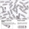 thumbnail image 4 of 1Box 100Pcs 304 Stainless Steel Tube Beads Hollow Stainless Steel Color 12x4mm Hole: 3mm, 4 of 9