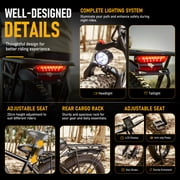 AMYET EB26 Electric Bike for Adults, Peak 1500W 48V 15Ah, 26 Fat Tire Ebike, E-Mountain Bicycle, UL2849