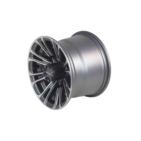 MASSFX 10x7 Golf Cart Rim with 4/101.6 or 4 on 4" Bolt Pattern - Gun Metal Grey