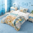 thumbnail image 2 of Erosebridal Summer Beach Twin Comforter Sets,Cartoon Gnome Cute Seashell Starfish Bedding Set For Kids Girls,Reversible,2 Pieces, 2 of 7