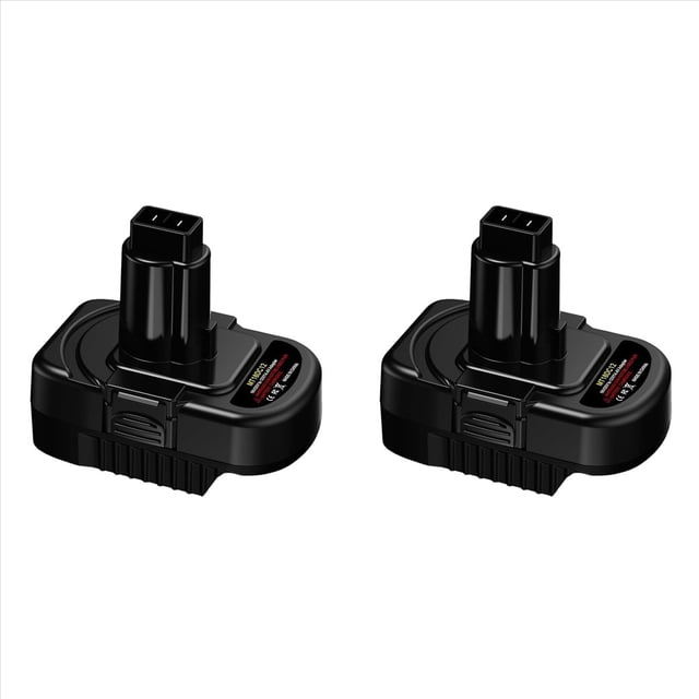 2X Adaptador de Batería para Batería de Iones de Litio para de 18 V. Convierte Esta Batería en una Herramienta para Batería Ni- para de 12 V/14,4 V(Solo Adaptador).