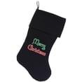 thumbnail image 4 of Velvet Christmas Stocking Screen Printed, "Merry Christmas", 4 of 6
