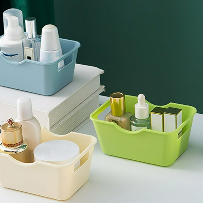 Desktop Storage Baskets, Plastic Organizer Bins, Snacks Makeup