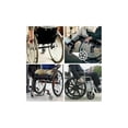 thumbnail image 2 of 8 Inch Front Caster, 2pcs Wheelchair Replacement Wheels, Non-Slip Solid Tire, 190mm Gray in Black, Wheels for Wheelchairs, Rollators, WalkersBlack, 2 of 5