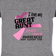 thumbnail image 3 of Inktastic I Love My Great Aunt-breast Cancer Awareness Boys or Girls Baby Bodysuit, 3 of 4