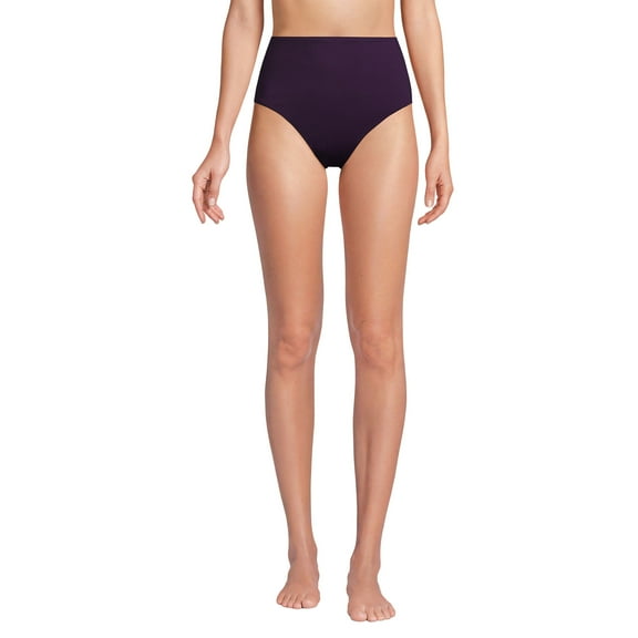 Lands' End Women's Smoothing Control High Waisted Bikini Bottoms