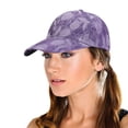 thumbnail image 3 of Only Moment Purple Lightweight Quick Dry Baseball Cap Polyester Wedding Gifts for Couples, Couple Gift for Anniversary - Matching Couples Baseball Cap Set One Size, 3 of 3