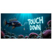 Football Themed Glowing Touch Down Banner Background Decor Party Supplies for Football Viewing Parties Tailgate Parties and Sports Themed Celebrations