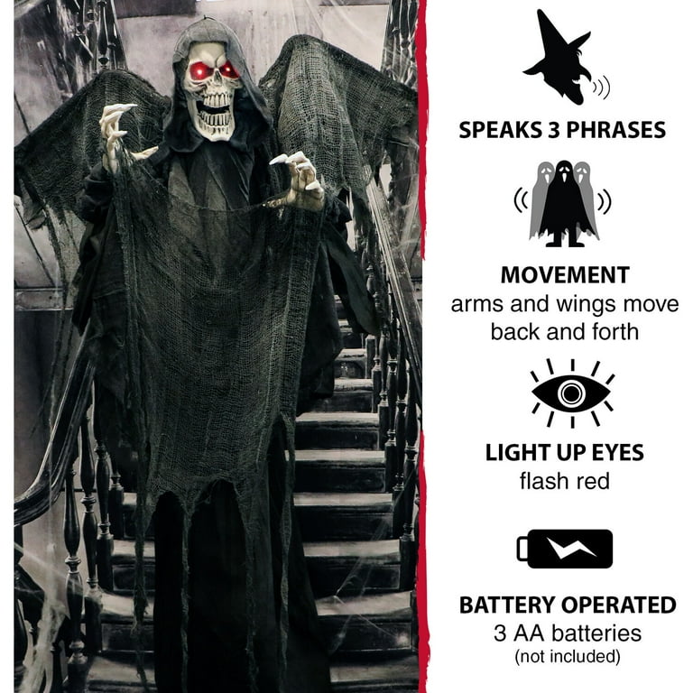 置物 Suicoke GRIM REAPER 5Set Grim Reaper Stand Figure With Scythe, Light & Sound