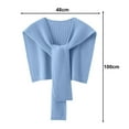 thumbnail image 2 of DJN Shawls For Women Women's Elegant Shawl Wraps Soft Open Front Poncho Sweater for Spring Fall Winter 2026 Sky Blue One Size, 2 of 5