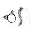 thumbnail image 4 of Orejas de negro y cola larga, accesorios para disfraz, aro para el pelo para niños, diadema de animales para fiesta de graduación, regalos de Salvador Cola de disfraz, 4 of 10