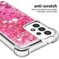 thumbnail image 5 of Case for Galaxy A56 5G,Flowing Bling Liquid Hearts Sparkle Moving Glitter Quicksand Waterfall Anti-Fall Protective Girls Women Phone Case for Samsung Galaxy A56 5G (Rose), 5 of 14