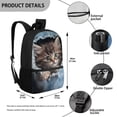 thumbnail image 5 of Uorisanigo 17 inch Kids Cute Cowboy Cat School Backpack for Preschool Kindergarten Elementary Bookbag for Boys and Girls Fashion Accessory Fit School, Camps and Travel, 5 of 6