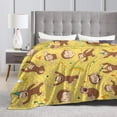 thumbnail image 3 of Curious George Blanket Soft Bed Sofa Throw Cozy Lightweight Birthday Gift 60"*80", 3 of 7