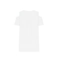 thumbnail image 4 of Homenesgenics Tops for Women Plus Size,Tunic Tops for Women,Crop Tops for Women Women's Tops Short Sleeved Basic Casual Round Neck off Shoulder T-Shirt Loose Fitting Cotton Shirt White XXL, 4 of 5