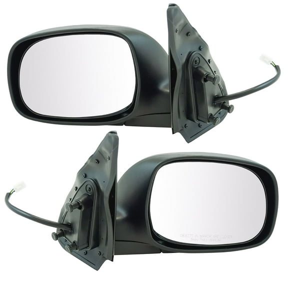TRQ Chrome Heated Side View Mirrors Pair Set of 2 for 04-06 Tundra Double Cab MRA04927