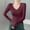 Purple, variant on Outfmvch Ribbed Long Sleeve Tops for Women Scoop Neck Ribbed Knit Basic Tees Stretch Crewneck Slim Fitted Basic Solid Double Lined Basic Tee Long Sleeve Basic Fitted Tees for Womena2_black L