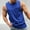 Blue, variant on ZZwxWA Mens Tank Tops Workout Cotton Gym Muscle Sleeveless T-Shirts Bodybuilding Fitness Athletic Summer Casual Tee Shirts