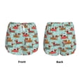 thumbnail image 3 of Hirioo Dachshund Christmas Play for Women's Double Layer Athletic Shorts High-Performance Gym Shorts with Inner Pocket, Elastic Waistband-Small, 3 of 7