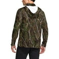 thumbnail image 5 of Qgtaibl Men's Camouflage Hoodies UV Sun Protection S Long Sleeve Performance Gym Shirts Lightweight Running Jogging Workout Tops (001 Camouflage), 5 of 9