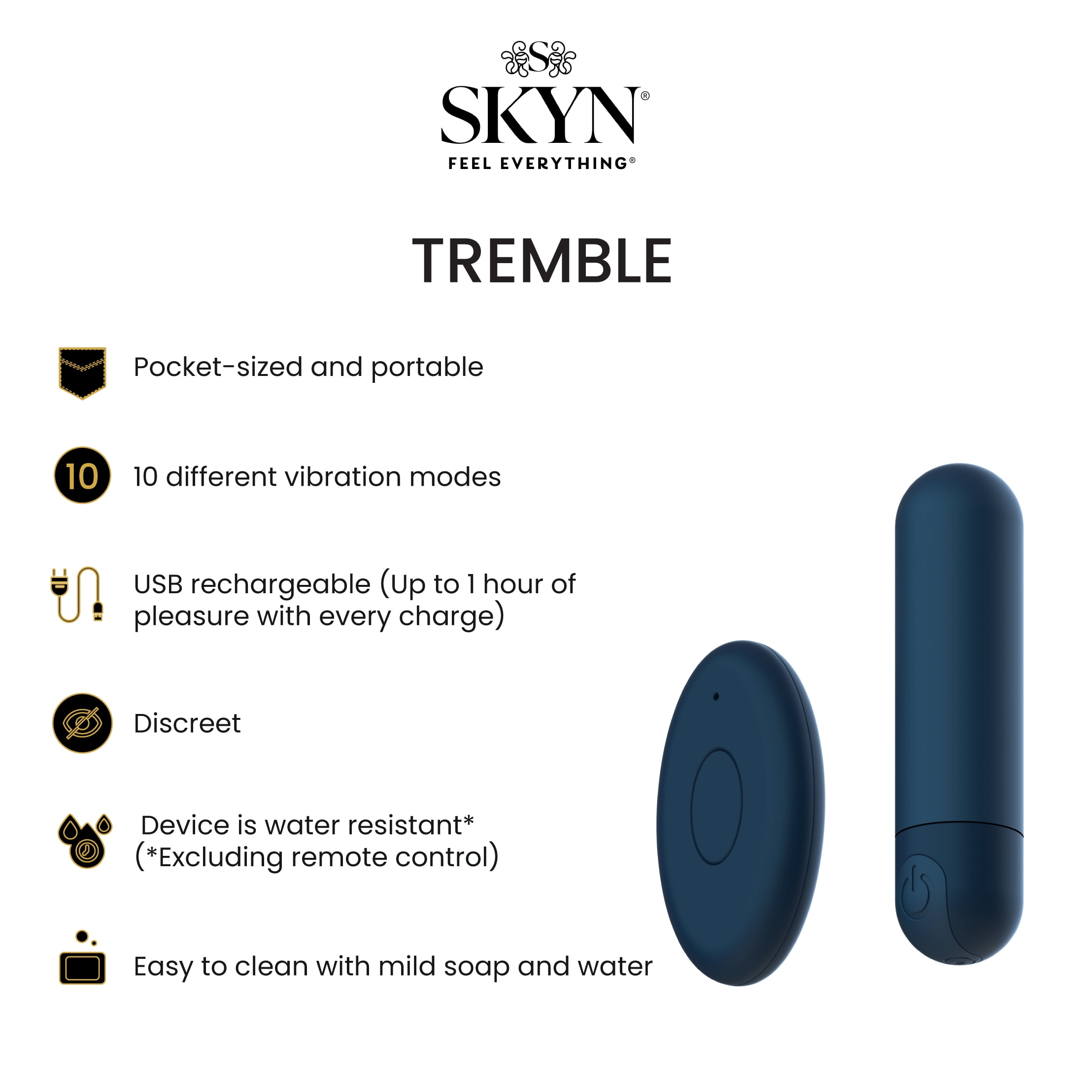 skyn pulse vibrating bullet SKYN® Thrill – SKYN® Condoms main image 0