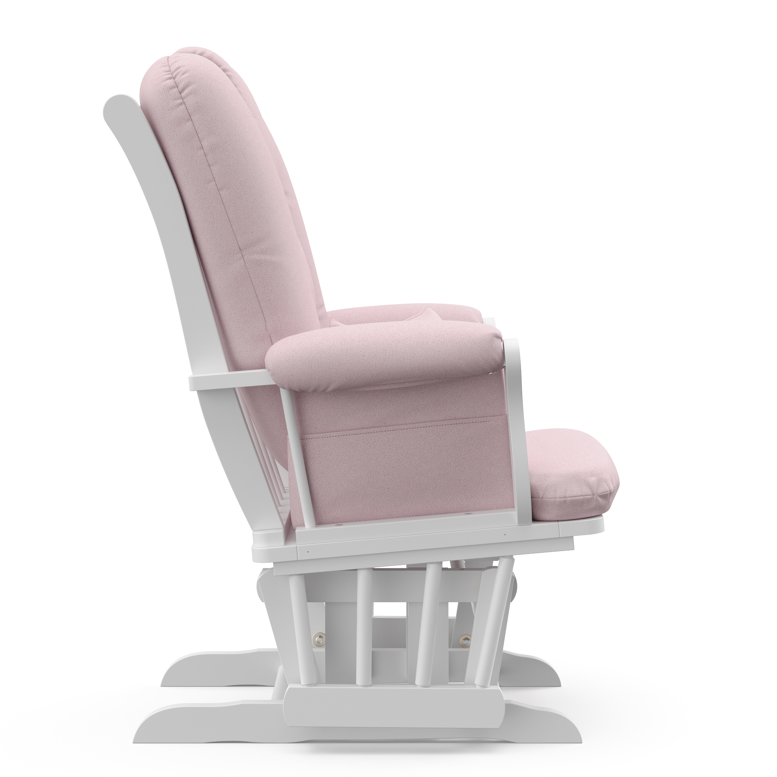 Storkcraft glider pink and 2024 white