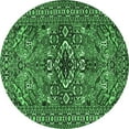 thumbnail image 1 of Ahgly Company Indoor Round Persian Emerald Green Traditional Area Rugs, 5' Round, 1 of 4