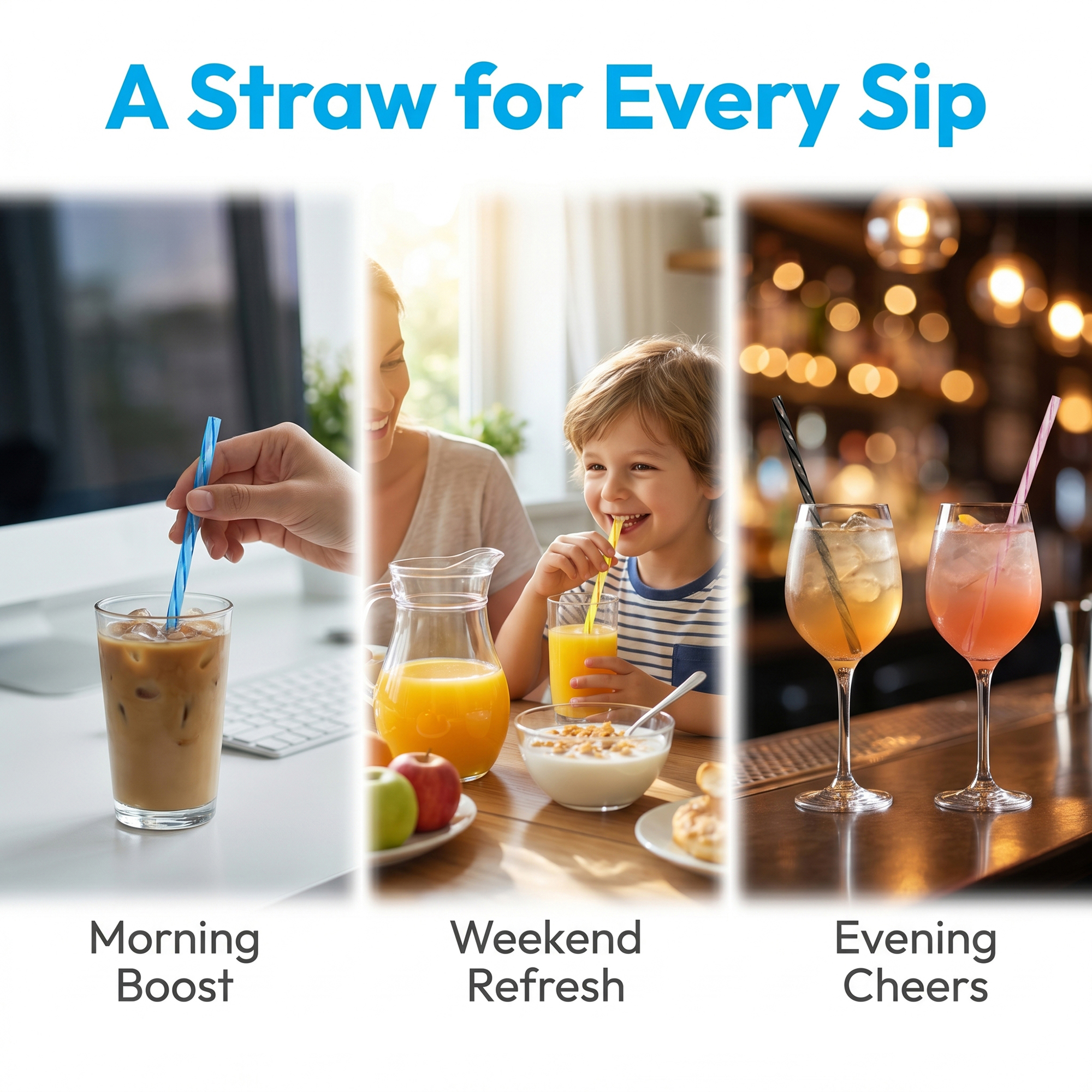 Unique Bargains 10Pcs Reusable Plastic Straws for 40 oz Tumbler Color B