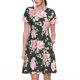 thumbnail image 1 of Fotbe Rose Flowers Vestido Largo de Moda para Mujer, Vestido Tipo Camiseta con Manga Corta y Estilo Casual a Rayas y Bloques de Color, 1 of 6