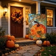 thumbnail image 6 of Edgtyos Fall Thanksgiving Garden Flag, Double Sided Autumn Stained Glass Pumpkin Maple Leaf Flag, Outside Porch Lawn Yard Flags Decorations, 6 of 6