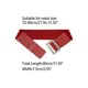 thumbnail image 3 of CINTURÓN ELÁSTICO PARA MUJERES INSPIRE CHIC, CINTURÓN ANCHO DE CUERO SINTÉTICO CON BROCHE DE RINCONES, TAMAÑO DE CINTURA 70-80cm/27.56-31.50" ROJO, 3 of 4