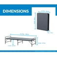 thumbnail image 3 of Nola Home Folding Bed with Foam Mattress, Portable Guest Bed, No Assembly Required, 3 of 6