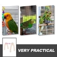 thumbnail image 3 of Masteelf Wooden Bird Training Stand for Small Birds - Desktop Parrot Perch Play Stand Cage Accessory Bird Toy, 3 of 8