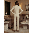 thumbnail image 3 of Conjunto de Suéter y Pantalón Acanalado Diseño Elegante y Versátil para Mujer, 3 of 5