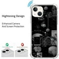 thumbnail image 4 of Black Collage Case Compatible with iPhone 14 Plus,Aesthetic Art Design TPU Bumper Cover Case, 4 of 6