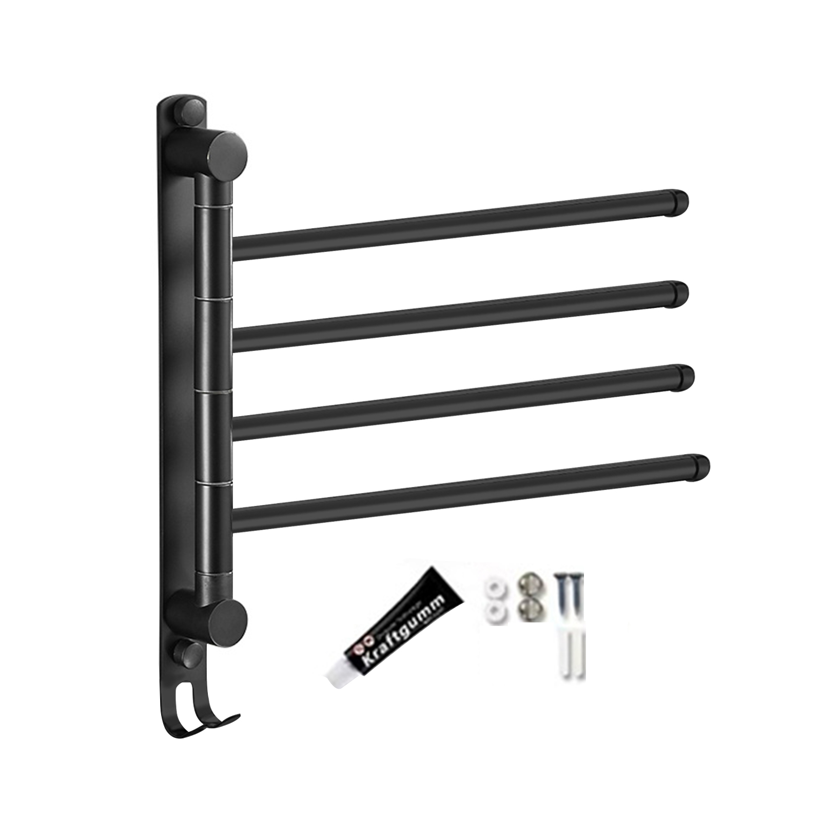 4layer Layer Towel Bar Bathroom Foldable Towel Rack Waterproof Towel