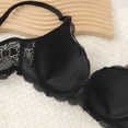 thumbnail image 5 of Tsesme Underwire Bras for Women Embroidery Lace Push up Bras Deep V-Neck Comfy Breathable Minimizers, 5 of 8