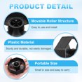 thumbnail image 3 of Uxcell 2Set Tape Dispenser Core, Replacement Wheel and Core for 20032/20072 Tape Dispenser Plastic Insert Parts for Home Office Warehouse Wrapping Packaging Mailing Shipping, Black, 3 of 7
